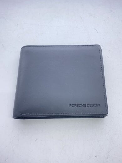商品画像：2つ折り財布/レザー/BLK/メンズ// 1