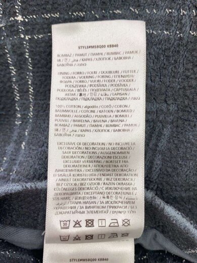 商品画像：リバーシブルジップパーカー/S/コットン/GRY/M5BQ00KBB40/色落ち加工/フランネル// 6