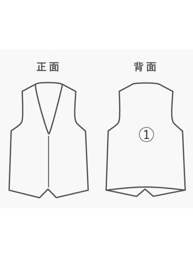 商品画像：ナイロンベスト/FREE/ナイロン/GRY/無地/ETCSG0324001/背面シミ有 7