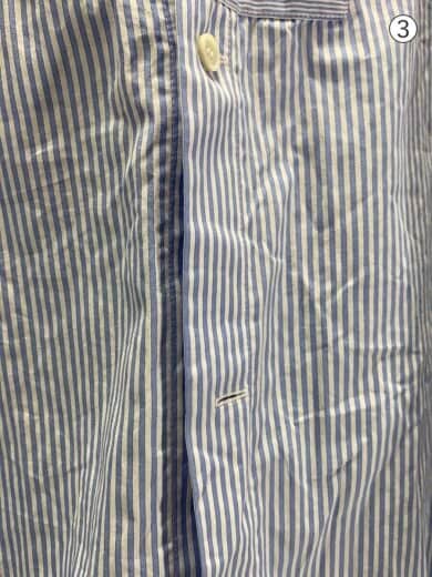 商品画像：長袖シャツ/XS/コットン/BLU/ストライプ/H2169193CS 9