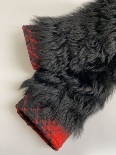 商品画像：WOOL SHRLING TRKR JK/O/アクリル/RED/チェック/79008 5