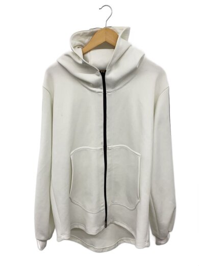 商品画像：ジップパーカー/S/ポリエステル/WHT/10210702-3 1