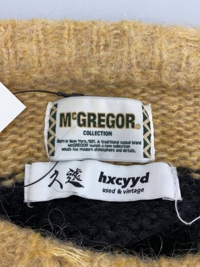 商品画像：×久遠/×hxcyyd/ニット・セーター(厚手)/L/ナイロン/BEG/ボーダー/233-1344 3