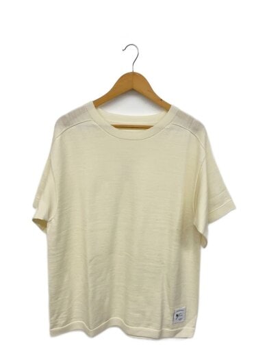 商品画像：DROWSY/WG HALF SLEEVE CREW/ニット・セーター(薄手)/L/WHT/無地/KSU321 1
