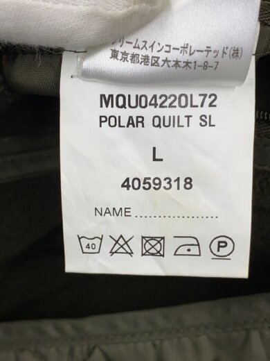 商品画像：キルティングジャケット/L/ナイロン/KHK/4059318 4