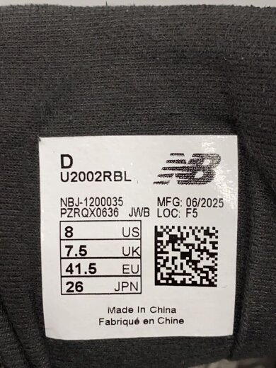 商品画像：U2002/ブラック/26cm/BLK 5