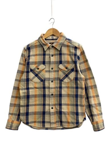 商品画像：先染めヘビーチェックネルシャツ/長袖シャツ/2/コットン/BEG/502453 1