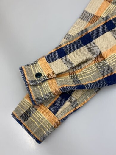 商品画像：先染めヘビーチェックネルシャツ/長袖シャツ/2/コットン/BEG/502453 5