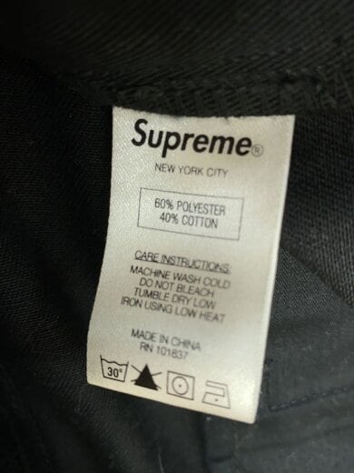 画像：Supremeボトム/30/コットン/BLK6
