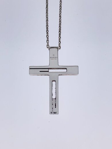 商品画像：ネックレス/SV925/WHT/トップ有/メンズ/0309J8055 5