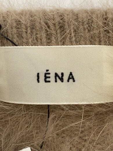 画像：IENAアンゴラコンパールビーズシシュウカーディガン/FREE/アンゴラ/BRW/190809007450303