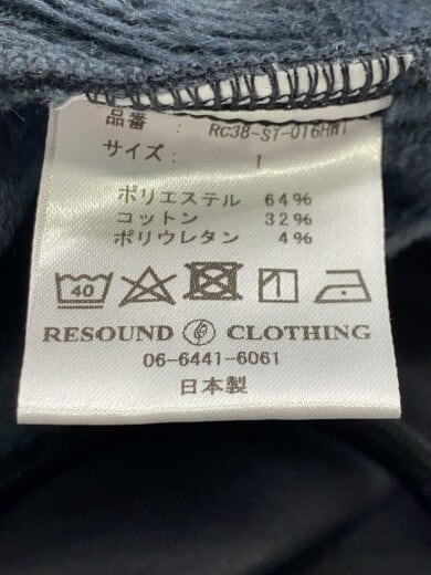 商品画像：VELOURS FLEECE WIDE TUCK PANTS/1/ポリエステル/BLK/RC38-ST-016HWT 5