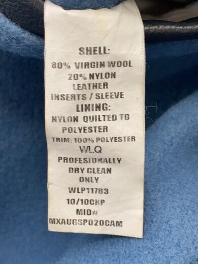 商品画像：スタジャン/--/ウール/BLU 4