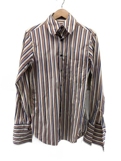 商品画像：長袖シャツ/1/コットン/マルチカラー/ストライプ/355-86383/25 C068 1