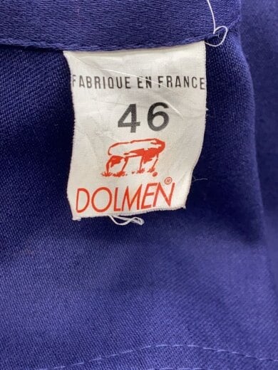 商品画像：DOLMEN/フレンチワーク/オーバーオール/46/コットン/BLU/70-80s/モールスキン/フランス製 4