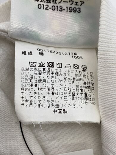 商品画像：Tシャツ/M/コットン/WHT/001TEJ301072M/ヨゴレ有 4