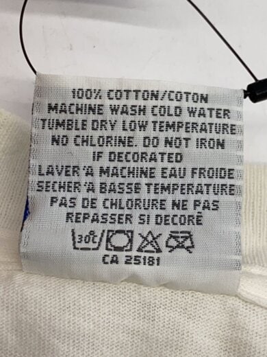 商品画像：Tシャツ/L/コットン/WHT/プリント 4