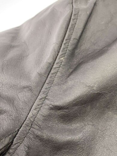 商品画像：シングルライダースジャケット/3L/レザー/BLK 6