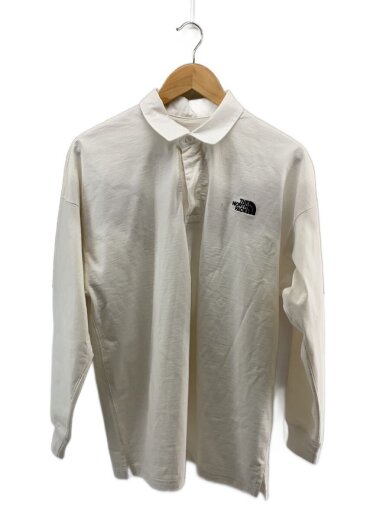 商品画像：L/S RUGGER SHIRT_ロングスリーブラガーシャツ/S/ポリエステル/WHT/無地 1