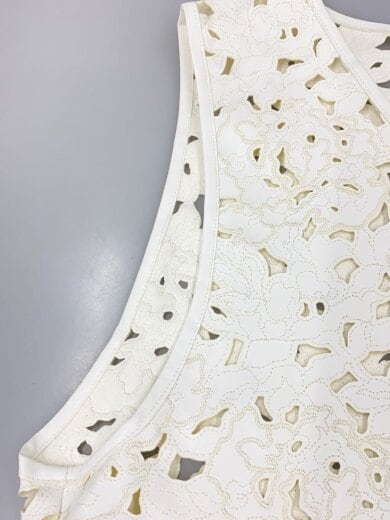 商品画像：ノースリーブブラウス/38/レザー/WHT/総柄// 5