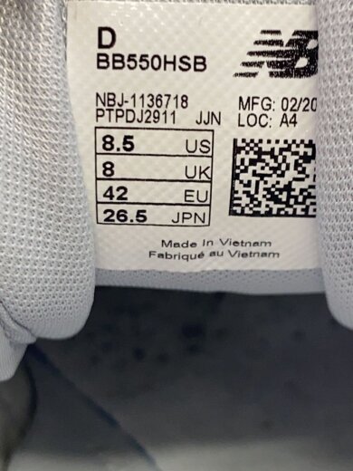 画像：NEW BALANCEBB550/グレー/26.5cm/GRY//5