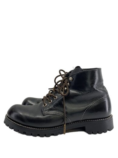 商品画像：レースアップブーツ/US8.5/BLK/レザー/8165// 1