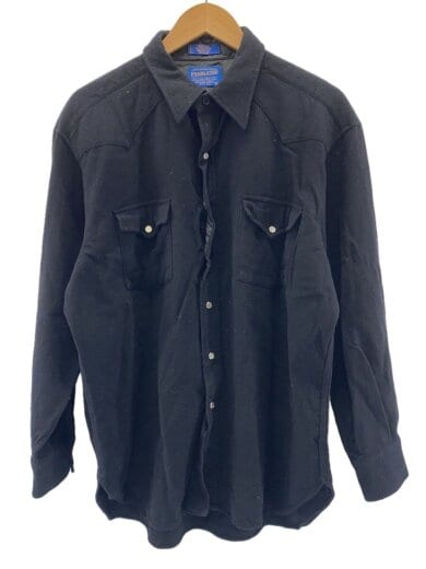 商品画像：シャツ/XL/ウール/BLK/USA製/90s 1