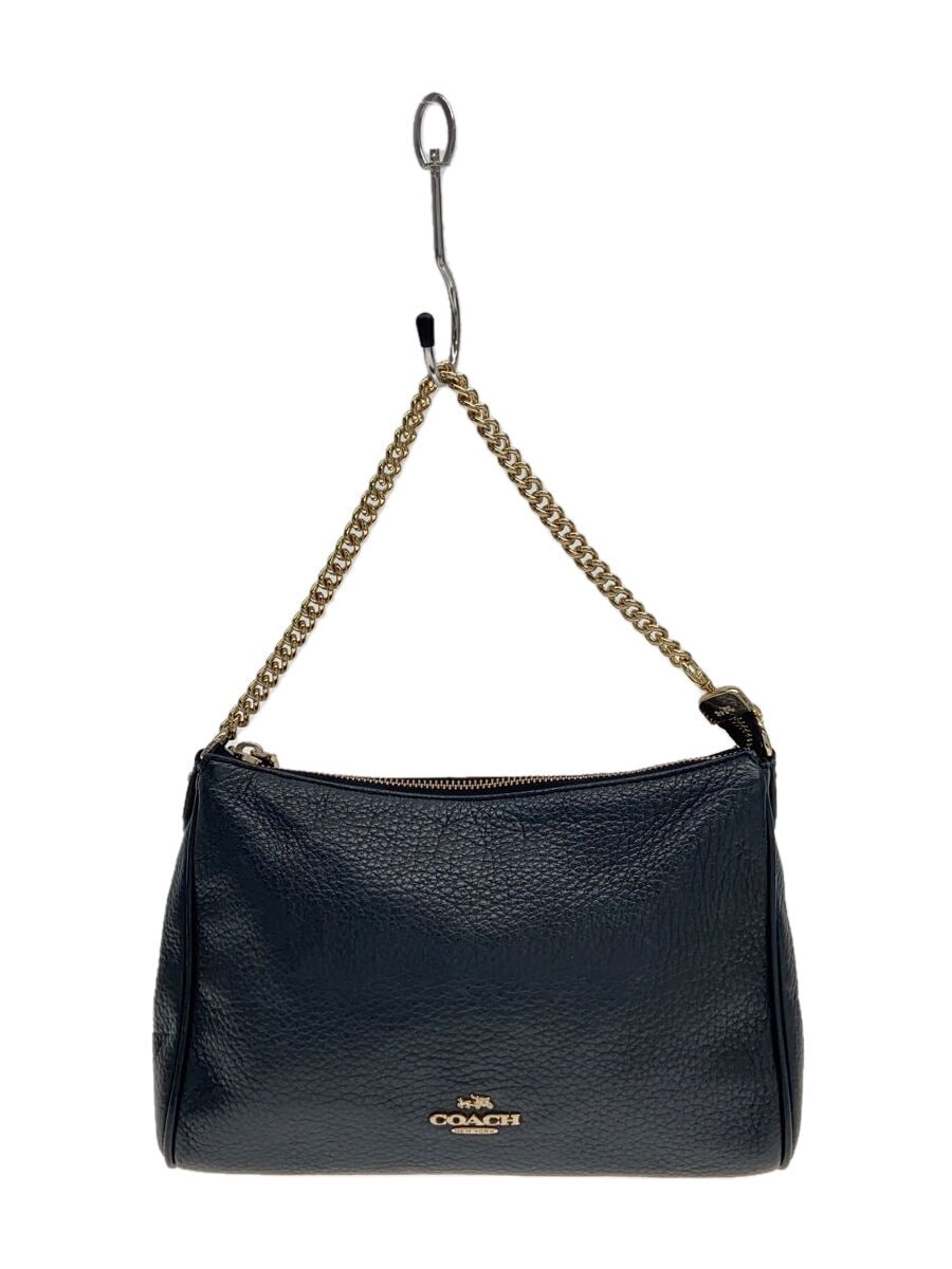 COACH / ショルダーバッグ/レザー/BLK/無地/F36666//