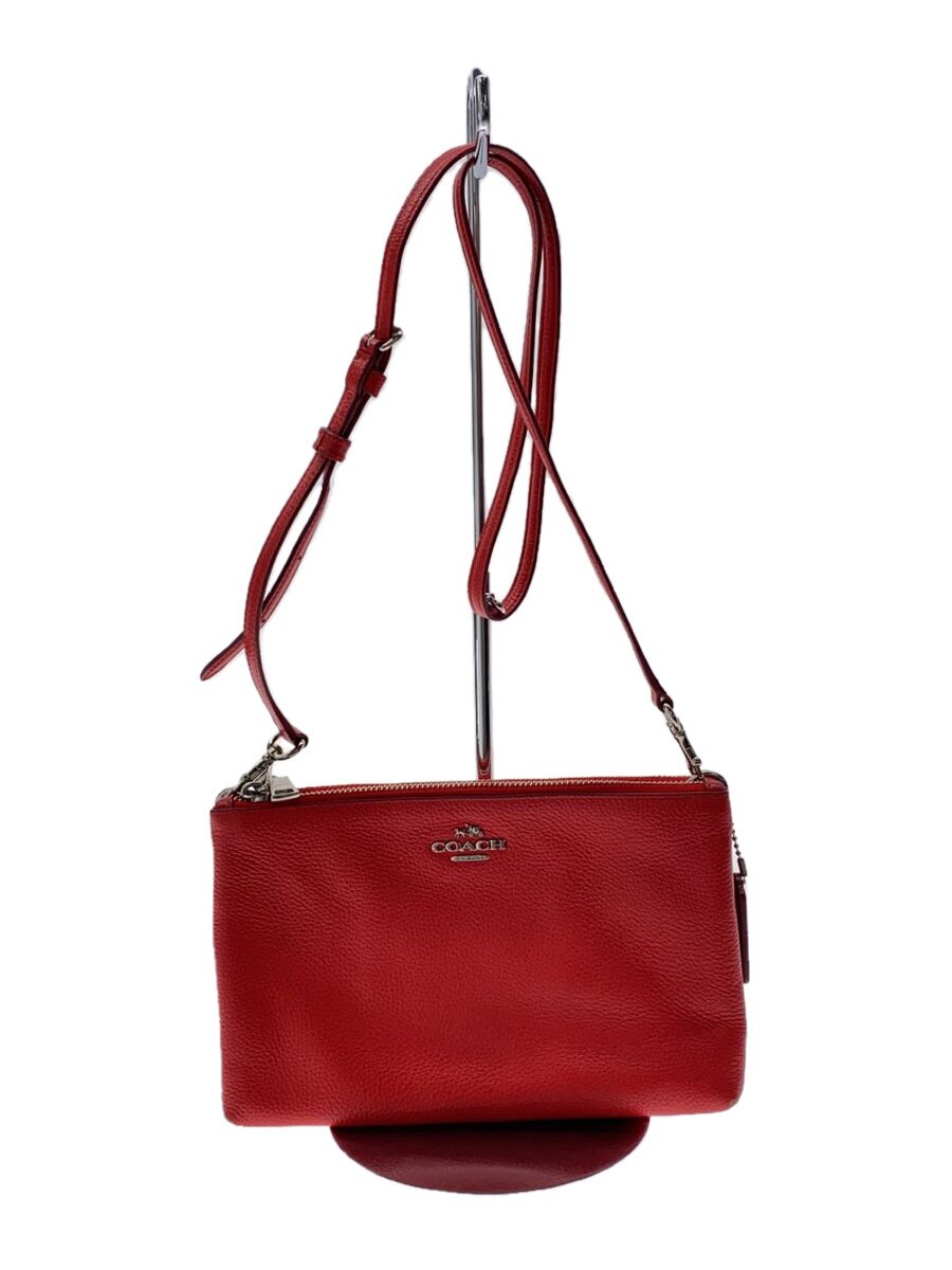 COACH / レイラ_クロスボディ/ショルダーバッグ/レザー/RED/F38273