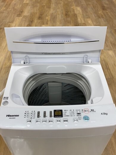 商品画像：B:洗濯機 4.5kg ハイセンス 2021年 6