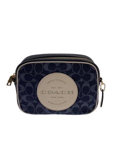 商品画像：シグネチャー/ショルダーバッグ/デニム×レザー/NVY/C2822// 1