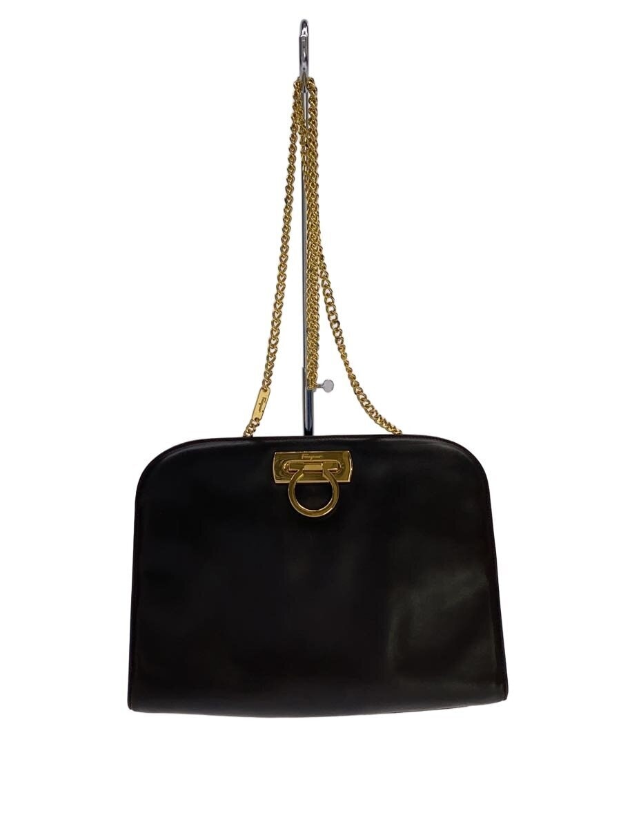 Salvatore Ferragamo / ガンチーニ2WAY/レザー/BRW/チェーンショルダー