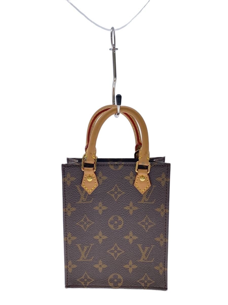 LOUIS VUITTON / プティット・サックプラ_モノグラム・キャンバス/ハンドバッグ[仕入]/レザー/BRW/M81295