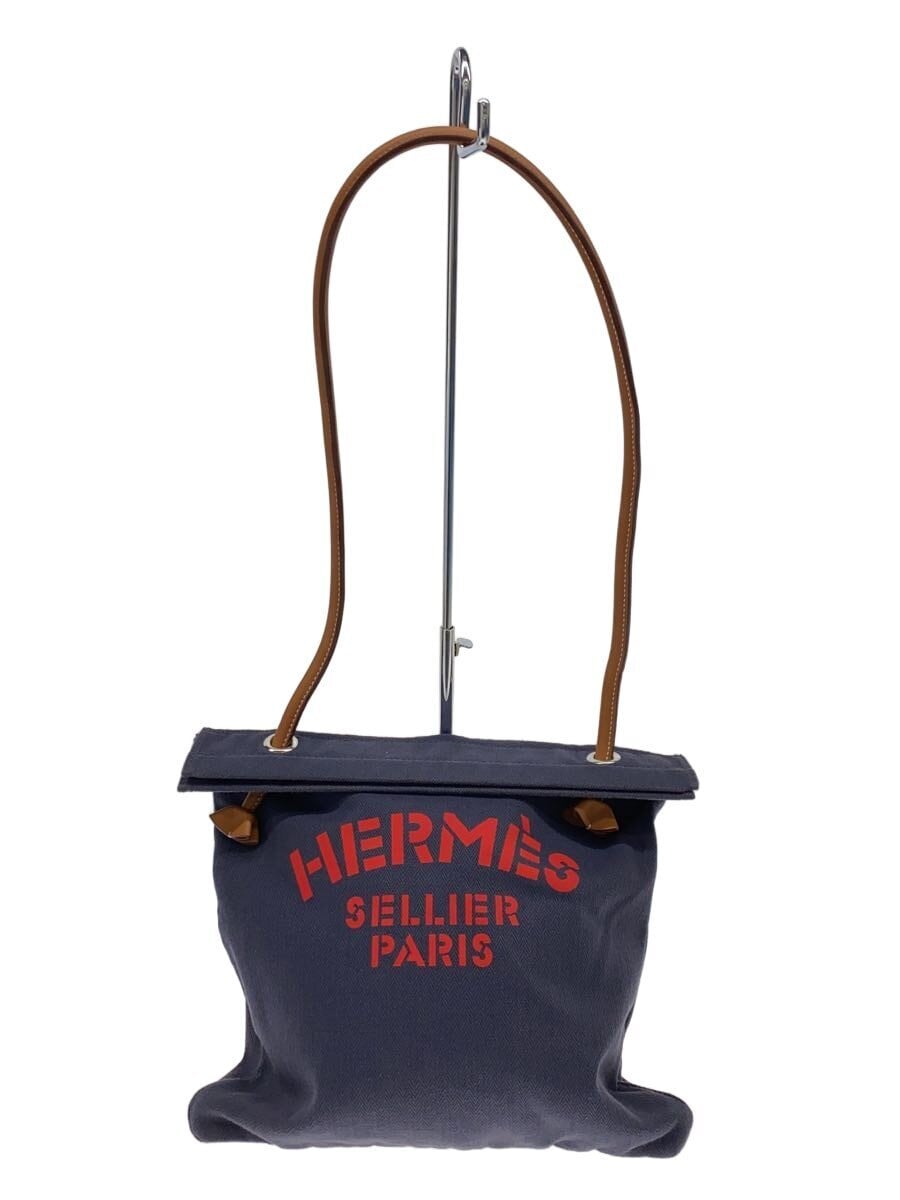 HERMES / アリーヌPM/ショルダーバッグ/キャンバス/NVY
