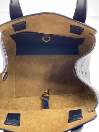 商品画像：ハンモックナゲット/ハンドバッグ/レザー/NVY 6