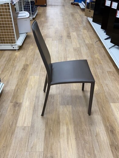 商品画像：#/アイーダチェア/ボンデッドレザー/グレー/ハイバック/ロングセラー/ルーマニア製 3