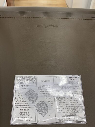 商品画像：#/アイーダチェア/ボンデッドレザー/グレー/ハイバック/ロングセラー/ルーマニア製 7