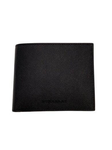 商品画像：◆二つ折り財布[仕入]/レザー/BLK/無地/メンズ// 1