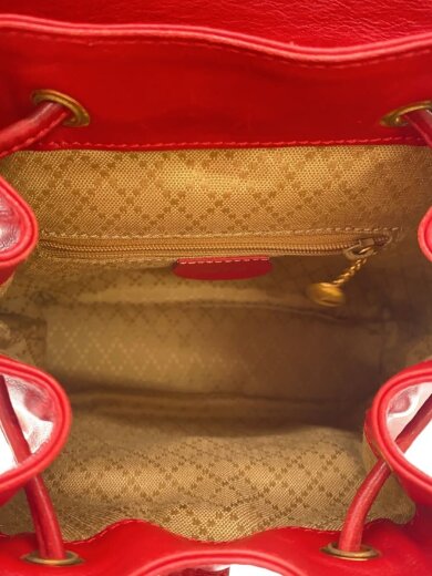 商品画像：GUCCI グッチ　バッグ/レザー/RED/3.2058/バンブーバッグパック// 6