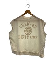 ノースリーブカットソー/2/コットン/WHT/80670292