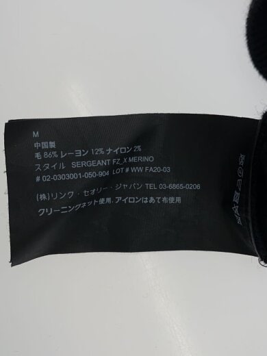 商品画像：カーディガン(厚手)/M/ウール/BLK/02-0303001-050-904 4