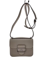 モーガン・スクエア・クロスボディ/レザー/WHT/無地