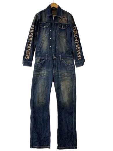 商品画像：つなぎ/ジャンプスーツ/M/コットン/IDG/無地// 1