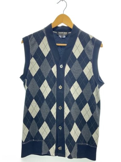 商品画像：AD2010/ベスト/M/コットン/NVY/チェック 1