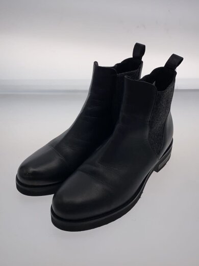 商品画像：異素材/サイドゴアブーツ/38/BLK 2
