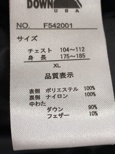 商品画像：バブルダウンジャケット/マイクロフト/XL/ポリエステル/BLK/F542001 4