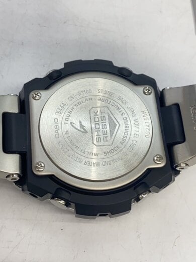 商品画像：ソーラー腕時計・G-SHOCK/デジアナ/ステンレス/WHT/SLV 3