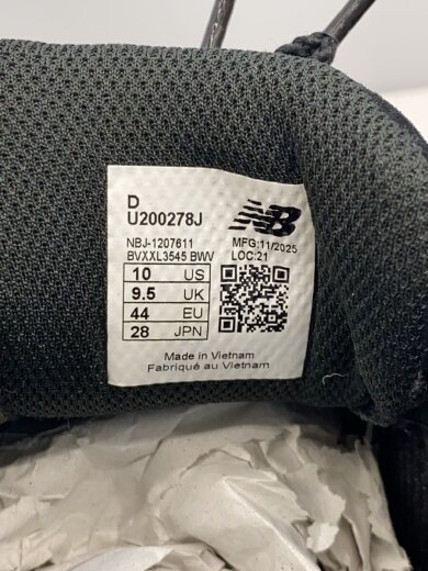 商品画像：ローカットスニーカー/28cm/BLK/U200278J// 5