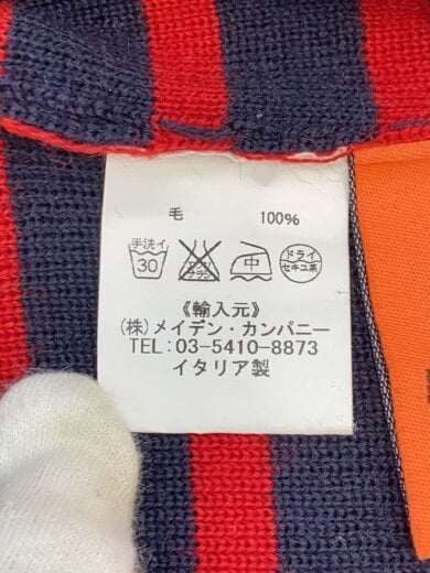商品画像：ニット・セーター(厚手)/M/ウール/NVY/ボーダー// 5