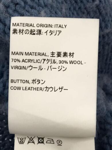 画像：OUR LEGACY22AW/BIG CARDIGAN/FUNKY BLUE/カーディガン(厚手)/44/ウールブルー5